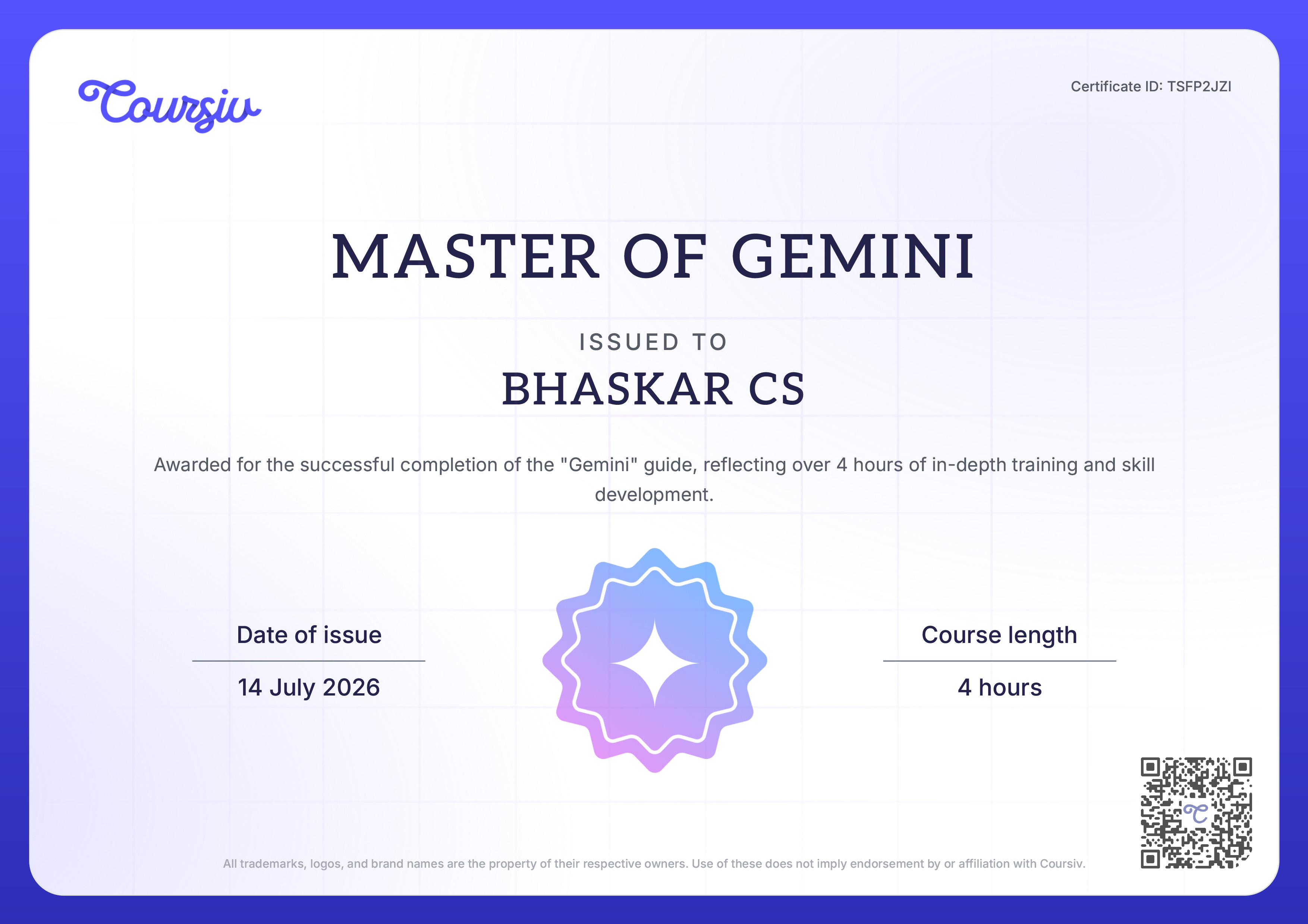 Certificate 6